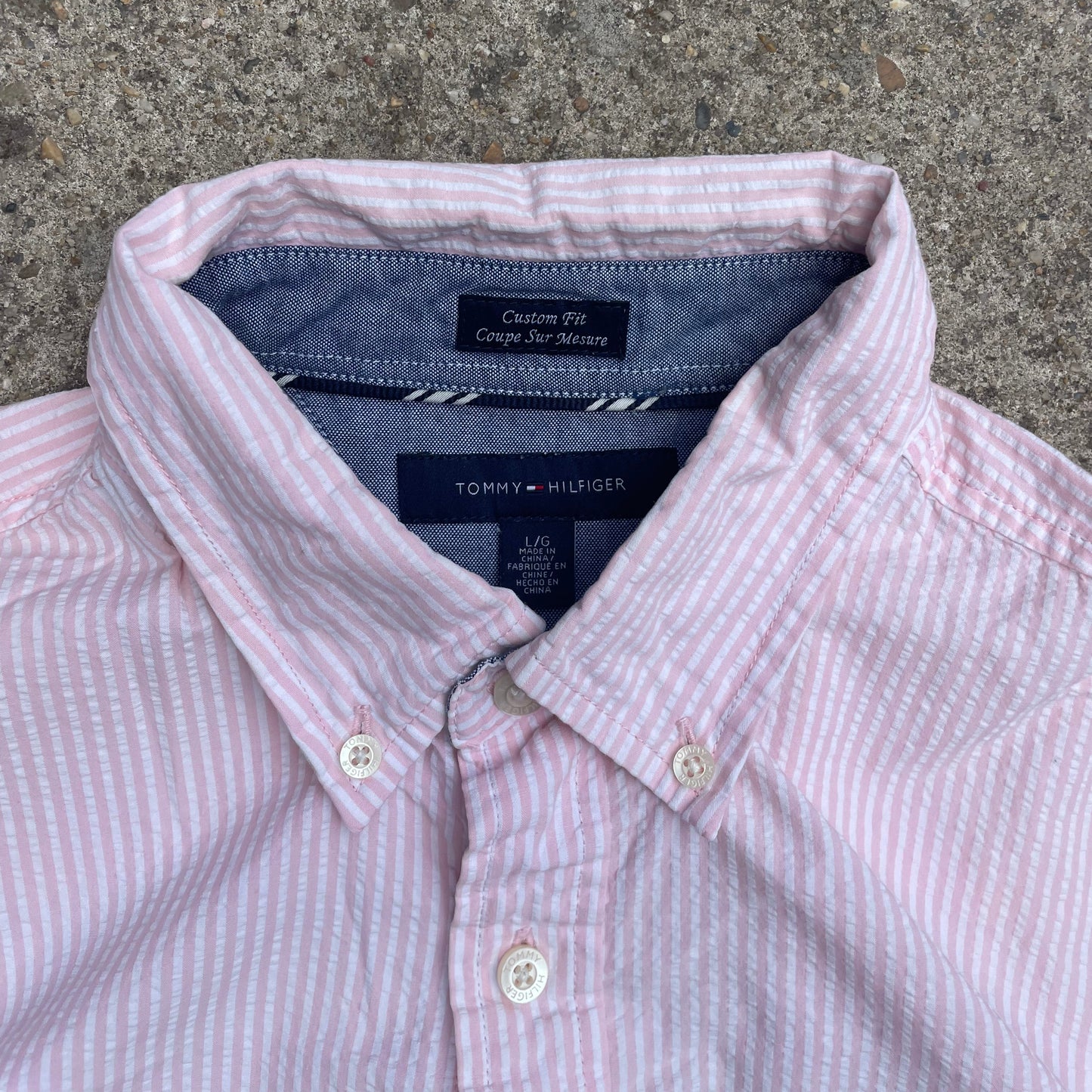 Tommy Hilfiger Striped Shirt Classic Fit - L