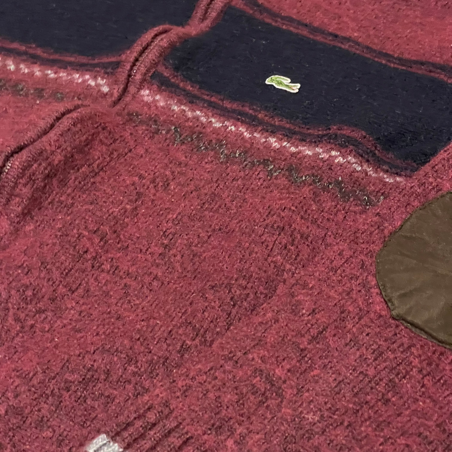 Lacoste Wool Knit Cardigan - 2XL