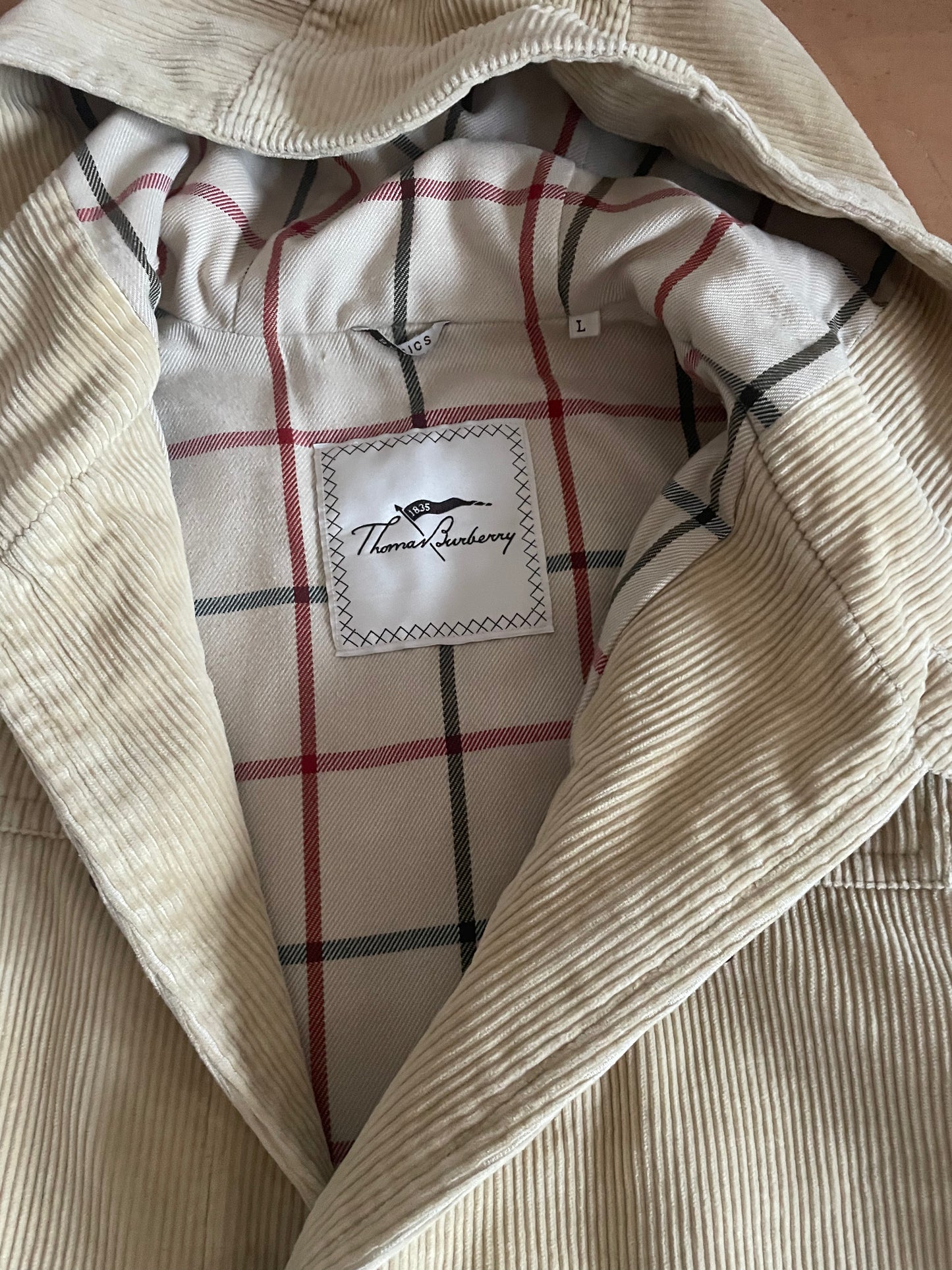 Burberry Corduroy Duffle Coat -L