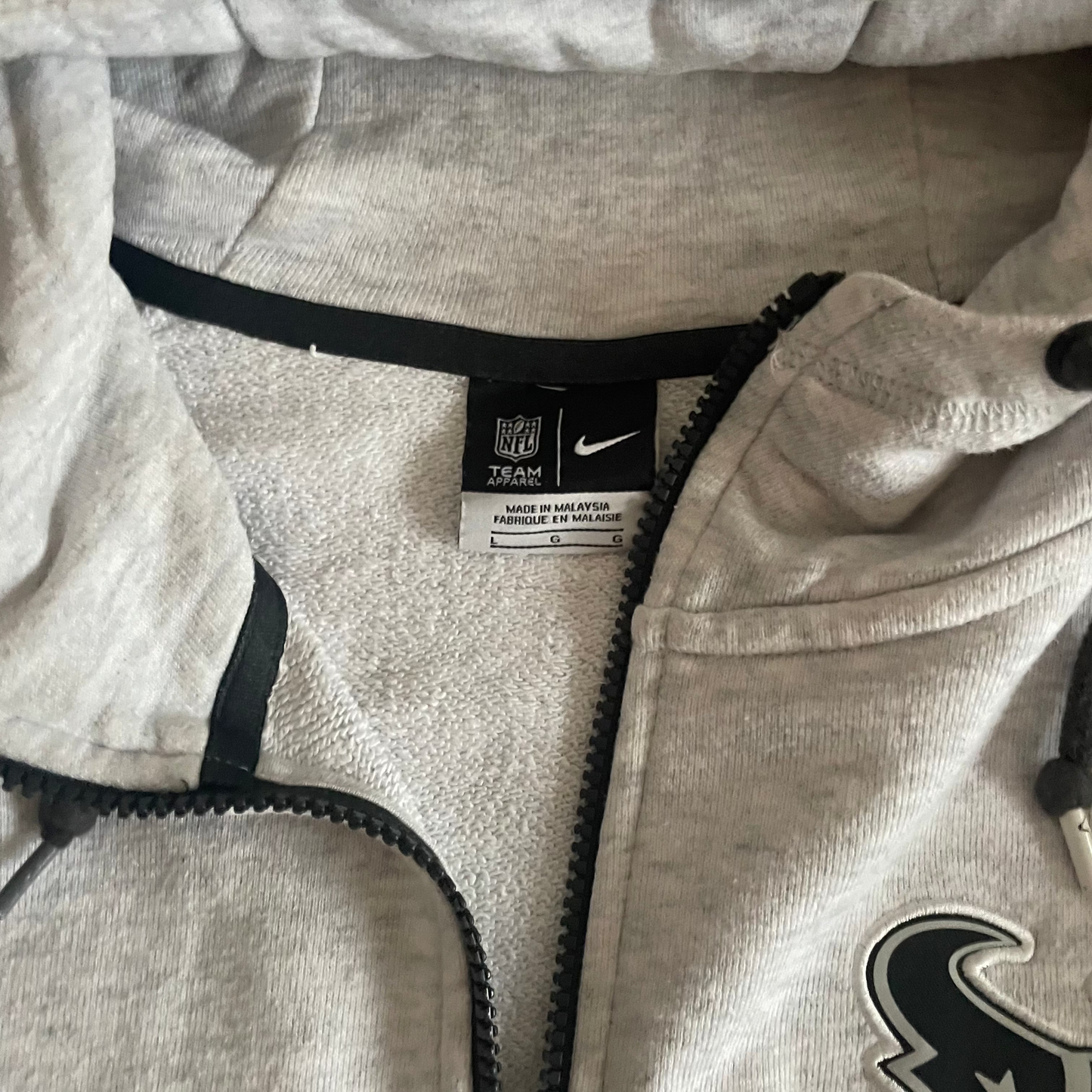 Nike x Houston Texans NFL Zipper Hooded Jacket - L