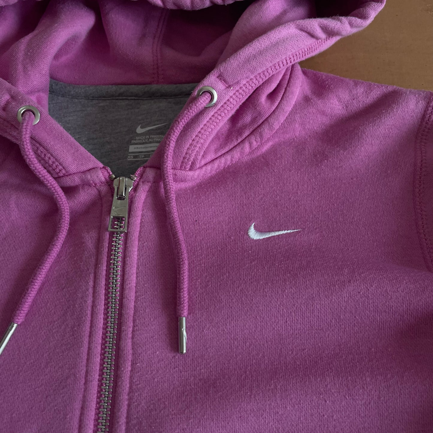 Nike Zipper Hooded Jacket - XS