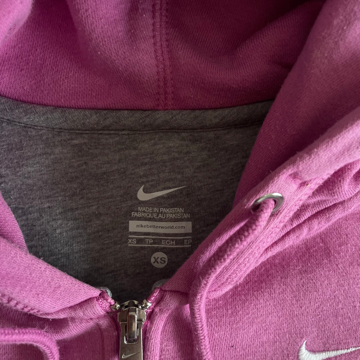 Nike Zipper Hooded Jacket - XS