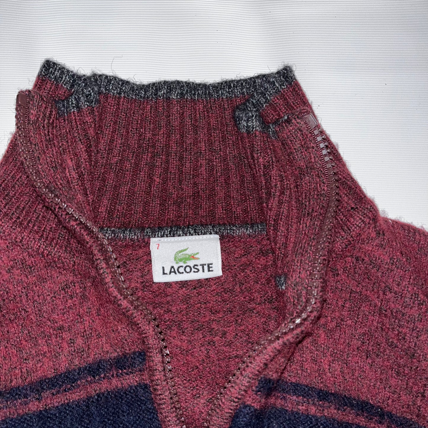 Lacoste Wool Knit Cardigan - 2XL