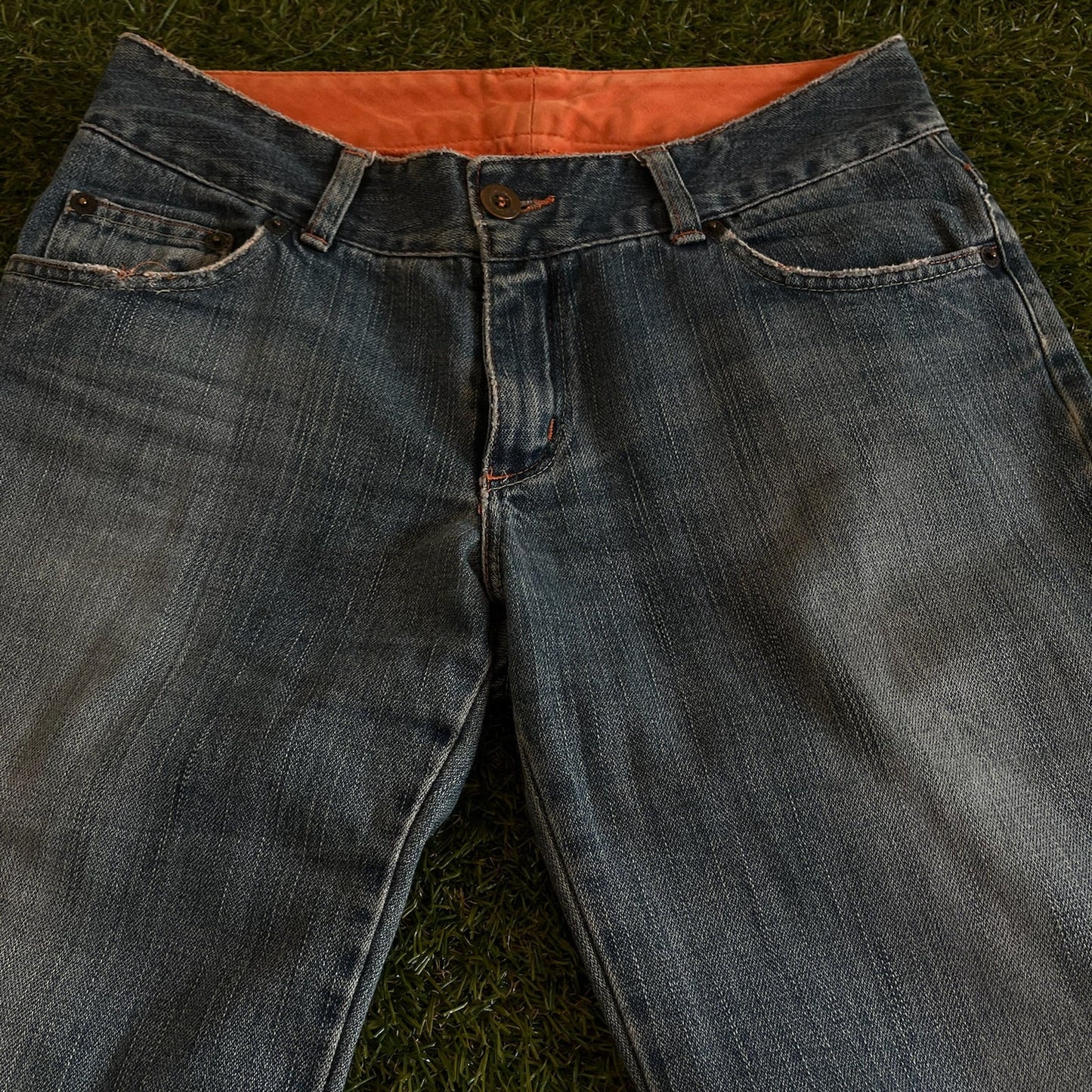 Vintage Flared Denim Jeans - M