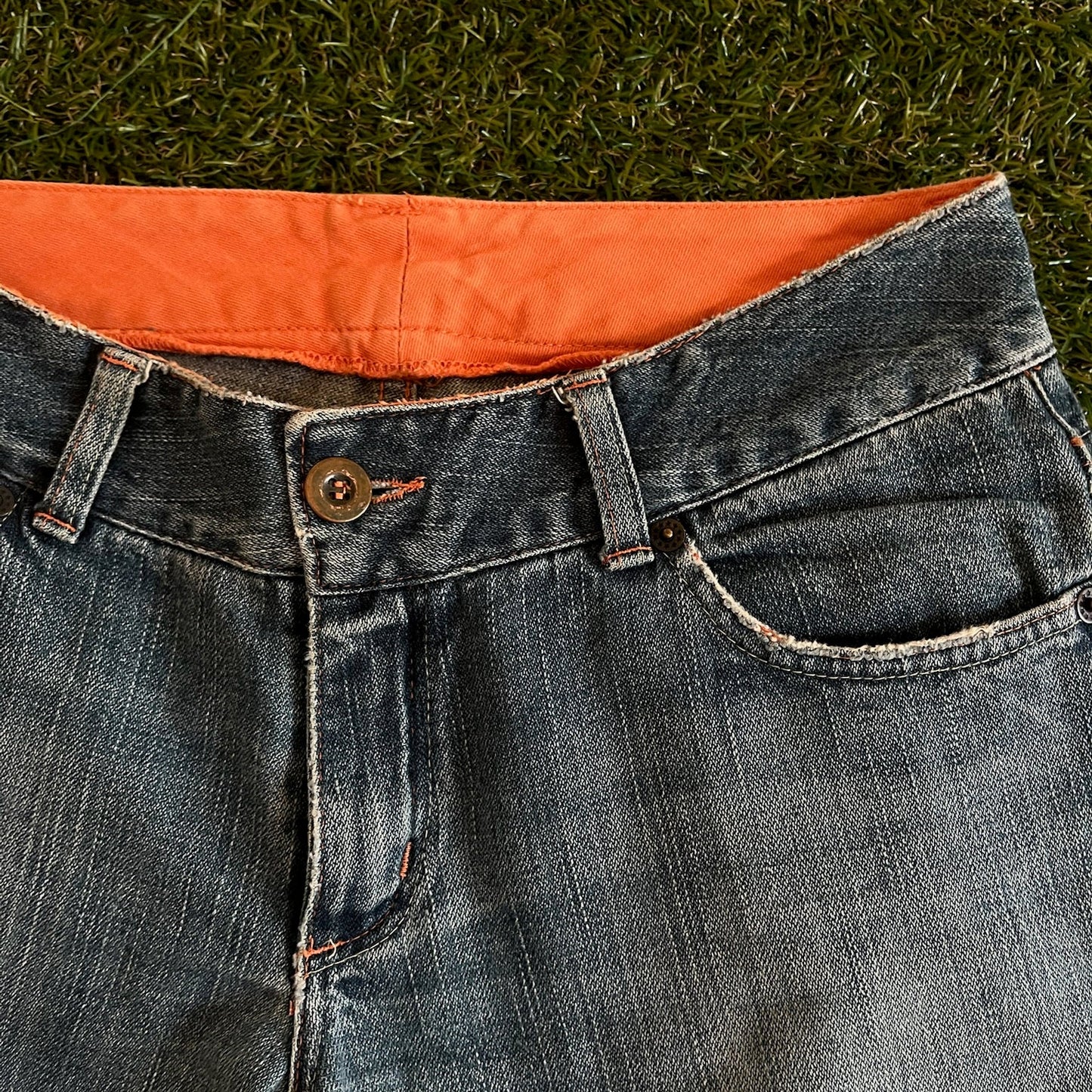 Vintage Flared Denim Jeans - M