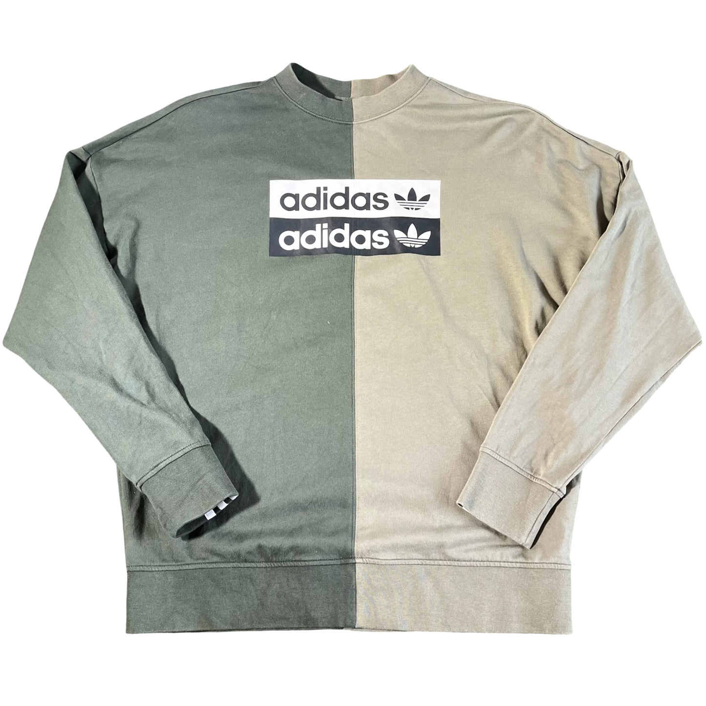 Adidas Crewneck Hoddie Two-Tone -S