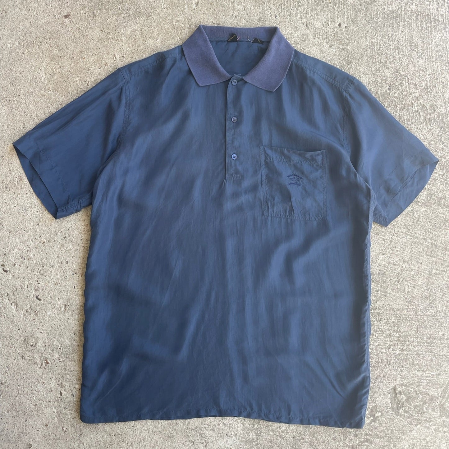 Paul & Shark Polo Shirt Classic Fit 100% Seda - XL