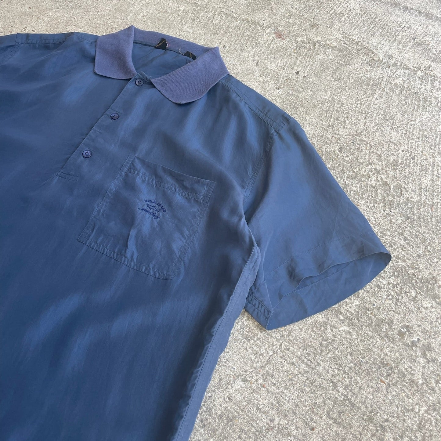 Paul & Shark Polo Shirt Classic Fit 100% Seda - XL