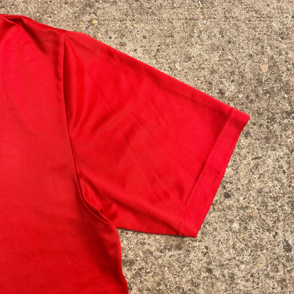 Nike T-Shirt Vintage Red & Navy Blue Panel - M