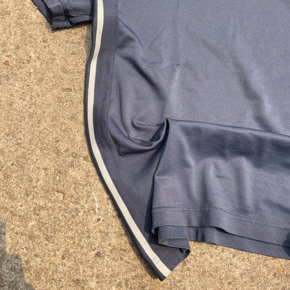Nike Athletic Tee Retro Navy Blue w/Side Stripes - XL