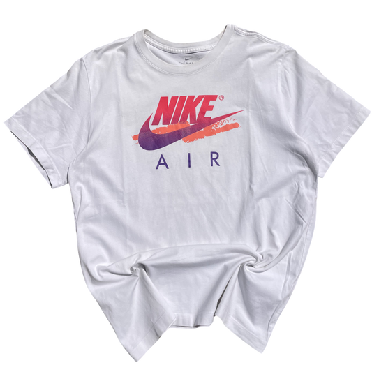 Nike Air T-Shirt Pink & Purple Logo - L