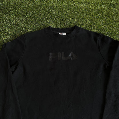 Fila Crewneck Hoodie All Black - M