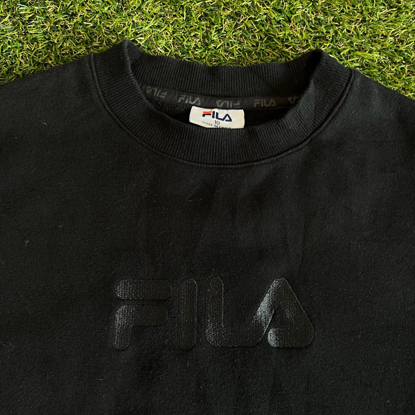 Fila Crewneck Hoodie All Black - M