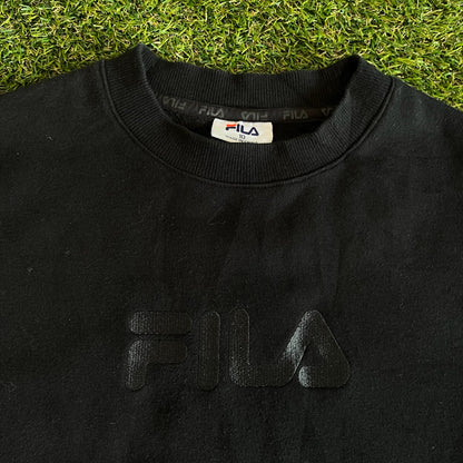Fila Crewneck Hoodie All Black - M