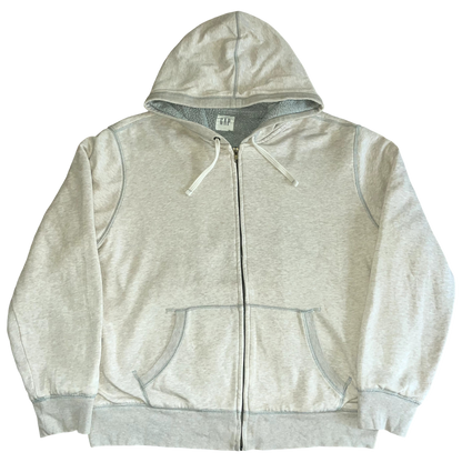 Gap Zipper Hooded Jacket Sheepskin Lining- XL