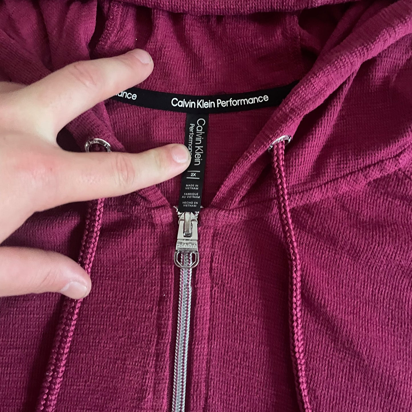 Calvin Klein Performance Zipper Hooded Jacket - 2XL