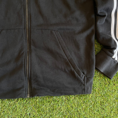 Adidas Zipper Hooded Jacket Three Stripes - XL