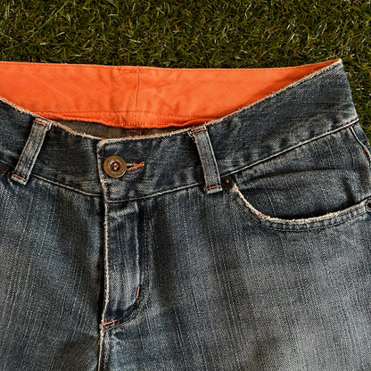 Vintage Flared Denim Jeans - M