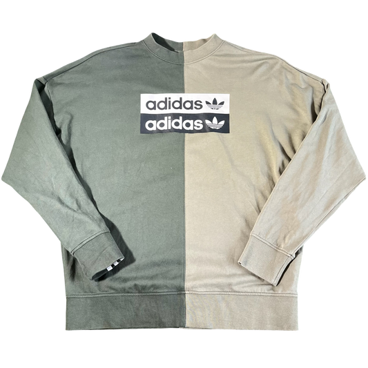 Adidas Crewneck Hoddie Two-Tone -S