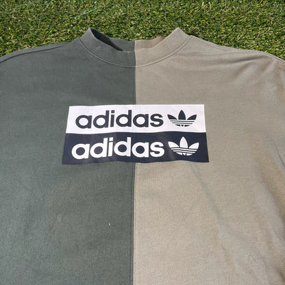 Adidas Crewneck Hoddie Two-Tone -S