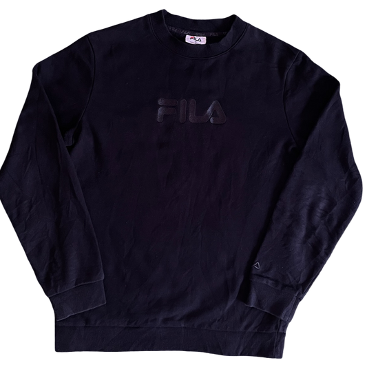 Fila Crewneck Hoodie All Black - M