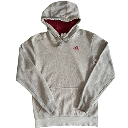 Adidas Hoodie Red Logo - S