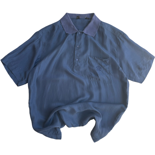 Paul & Shark Polo Shirt Classic Fit 100% Seda - XL